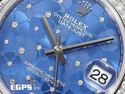 2025年ROLEX 勞力士Datejust 31 經典蠔式日誌型278384 天藍色