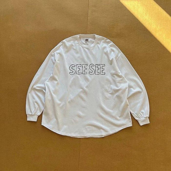 SEE SEE SUPER BIG FLAT TEE MELT LOGO SEE SEE SUPER BIG FLAT SS 