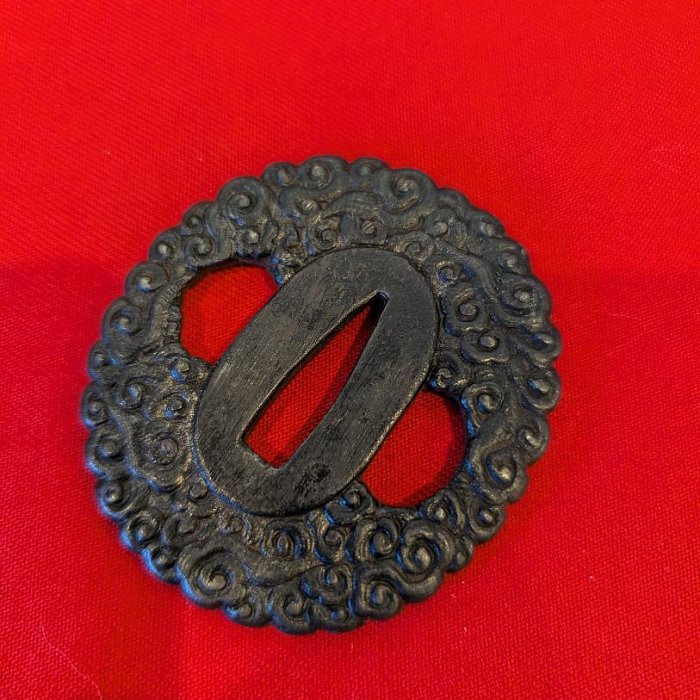 無銘鍔鉄地雲文図鐔拵日本刀刀裝具骨董古美術江戸時代| Yahoo拍賣