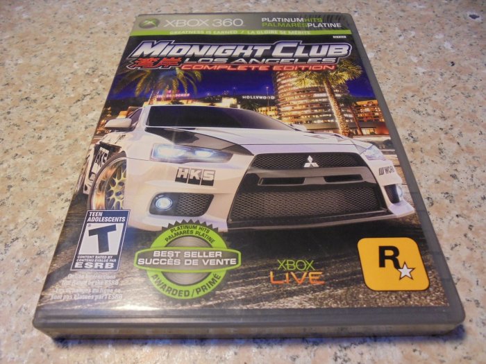 XBOX360 灣岸 Midnight Club ONE主機可用 直購價800元 桃園《蝦米小鋪》