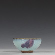 舊藏宋鈞窯紫紅斑泡泡盞規格:高5公分口徑9.7公分青花官窯鈞瓷【古玩閣 舊藏宋鈞窯紫紅斑泡泡盞規格:高5公分口徑9.7公分青花官窯鈞瓷【古玩閣