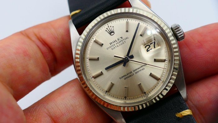 【美好時光】少見無夜光款銀面ROLEX勞力士經典款1601自動上鏈1570機芯 ( 16014 16234等參考)