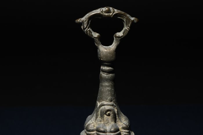 銅器 法器 仏字鈴 銅鈴 七仏手揺鈴 鎮宅辟邪 開運風水 招財 置物 麒麟