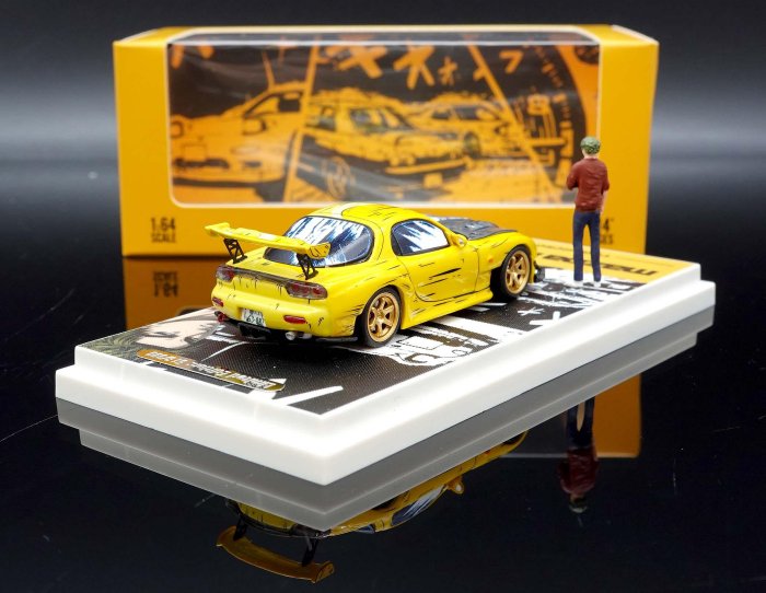 1/64 timemicro マツダ RX-7 雨宮 イニシャルD フィギュア付 Amazon.co.jp: 1/64 TimeMicro マツダ mazda RX7 イニシャルD