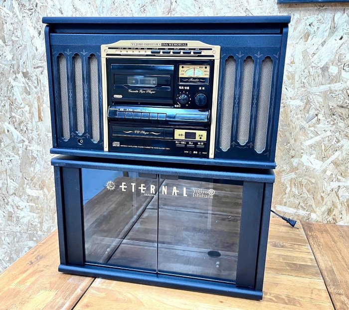 【JP.com】日本Columbia ETERNAL 石原裕次郎紀念版 YJR-1 落地型音聽箱 黑膠唱盤 AM/FM 收音機 卡帶