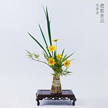 日本進口自由花花器陶瓷一葉式池坊小原流草月流日式花道器皿-興龍家居