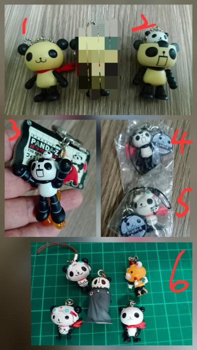 熊貓鐵金剛吊飾 PANDA-Z機器人公仔 鑰匙圈 包包掛飾 收藏品