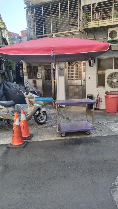 二手 活動攤車 水果 鹹水雞 含遮陽傘摺疊桌