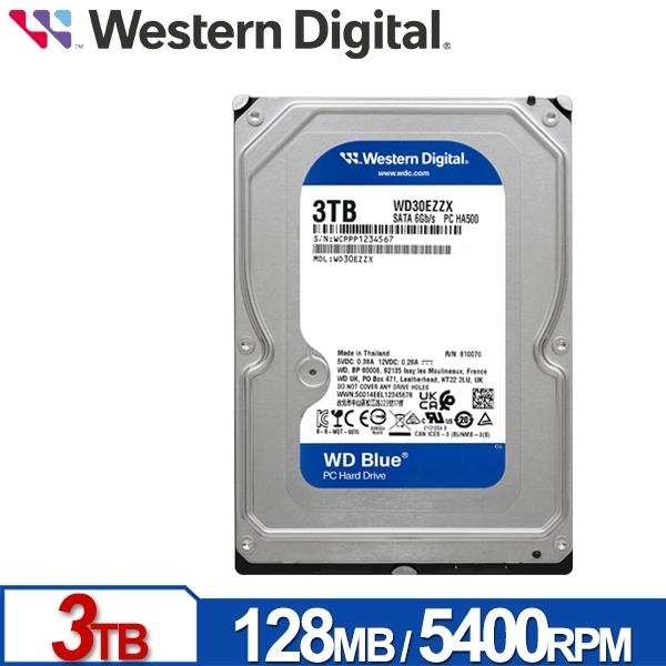 WD 藍標3TB 3.5吋硬碟WD30EZZX | 藍標裝機碟| Yahoo購物中心