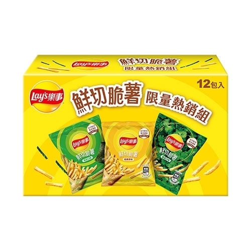 樂事鮮切脆薯嘗鮮熱銷組216G【愛買】