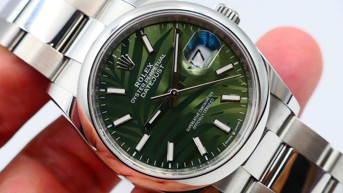 【美好時光】停產綠棕梠面!2024年份勞力士ROLEX 126200近新美品盒單全( 126234 116200參考)