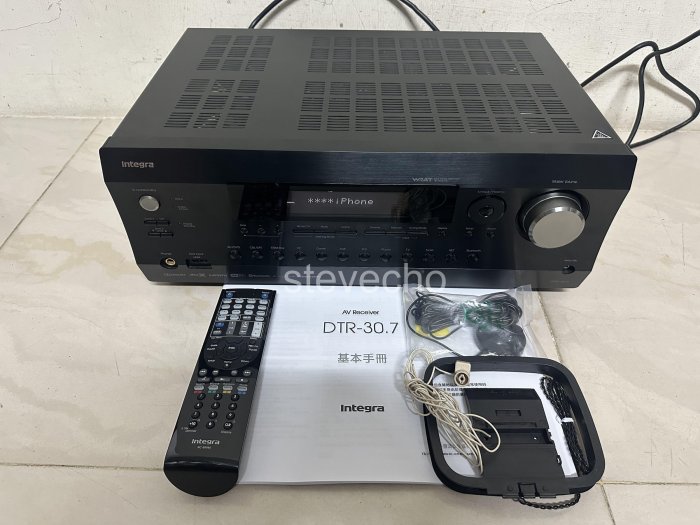 品項新 Integra dtr 30.7 FM/藍芽 4K 擴大機,HDMI 7.2 家庭劇院 全原廠遙控器/定位麥克風