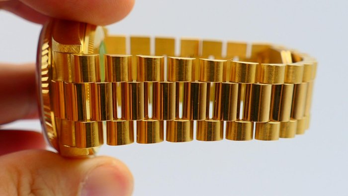 【美好時光】ROLEX勞力士罕見近庫存新品品相18038盒單全金字塔面超美品!( 1803 18238參考)