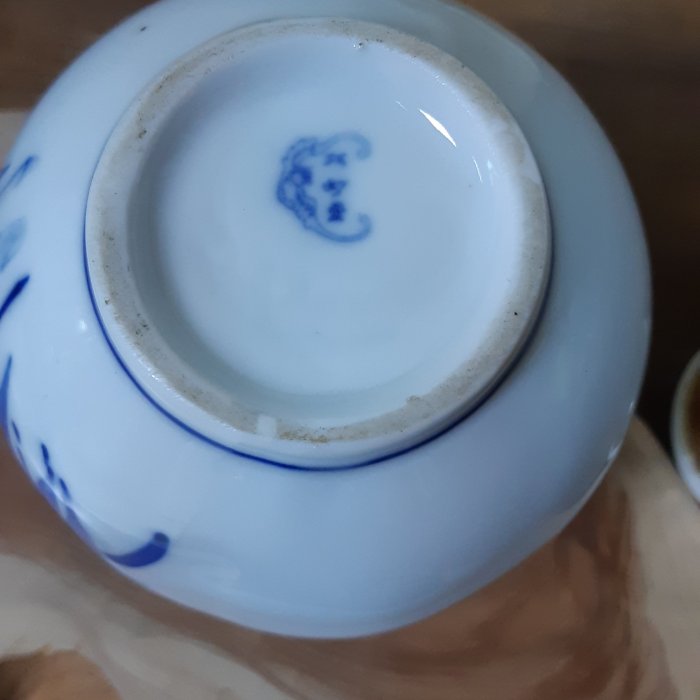 早期巧妙堂手繪茶葉罐茶倉完整| Yahoo拍賣