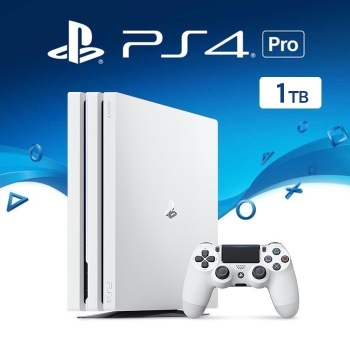 【二手主機】SONY PS4 PRO 7117 1T 1000G 白色 附原廠無線手把+HDMI線+電源線+USB線