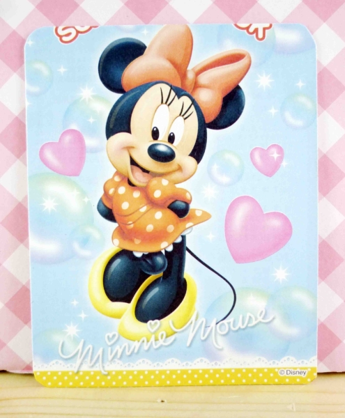 【震撼精品百貨】Micky Mouse 米奇/米妮 ~卡片-米妮-藍色
