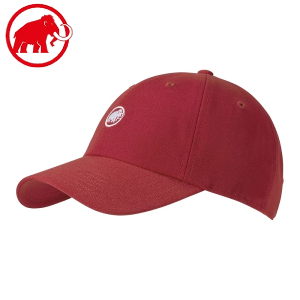 【MAMMUT 瑞士 Baseball Cap Mammut棒球帽《深經典紅》】1191-00052/休閒/棉質/鴨舌帽