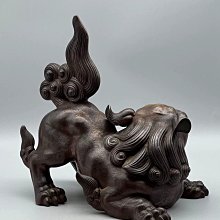 日本回流備前燒小西陶古獅子置物陶古獅子全品帶原盒下手【二手】4764