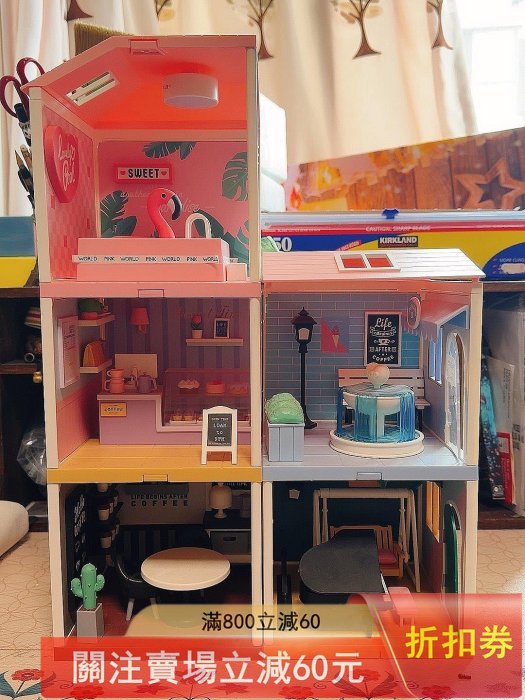 [二手]泡泡瑪特絕版小屋 超級世界虧出 娃用背景小屋 標是圖片所有5個小屋，再加全 玩具 中古 擺件【雲錦坊】3991