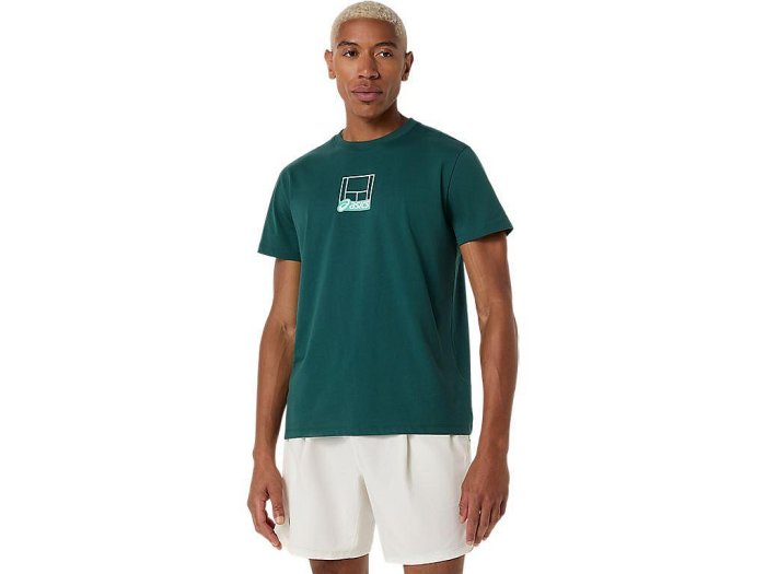 【曼森體育】ASICS 亞瑟士 短袖上衣 男款 2色 海外版 網球上衣 2041A355