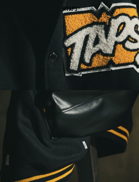ジャケット・アウター wtaps VARSITY JACKET WOOL MELTON TOON WTAPS VARSITY JACKET WOOL MELTON TOON!