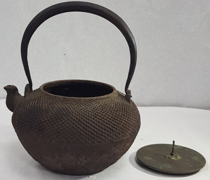 日本古漾】0801日本瑞雲堂造大鐵瓶徑口寬約9cm 高約21.5cm 日本老瓶