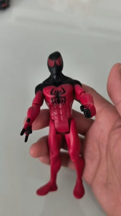 正版MARVEL漫威蜘蛛俠關節可動人偶10cm品相如圖