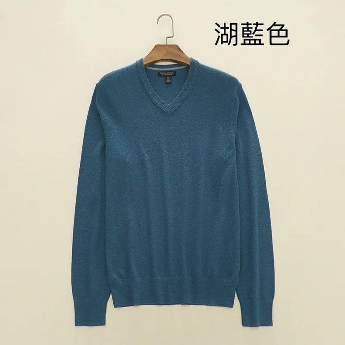 Banana Republic 男款 棉+山羊絨 V領毛衣 650元