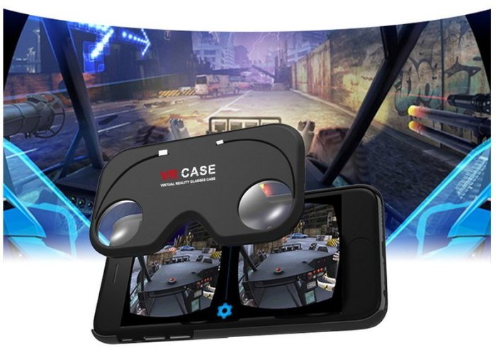 折疊式3dvr眼鏡看3D電影虛擬現實眼鏡手機殼Figment VR【新款IPHONE6/6S VRCASE】-NFO