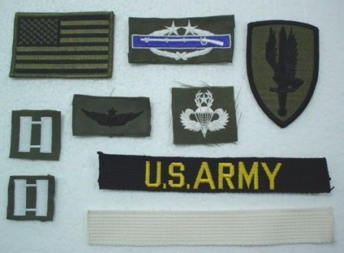 美國陸軍越戰時期第一航空旅上尉飛行軍官布章(M65用#768(一組9個).特價590.軍品.裝備.徽章 | Yahoo拍賣