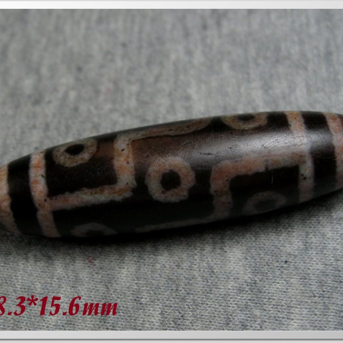 ○古奇納○超稀有－西藏九眼隕石老天珠（西藏喜馬拉雅山隕石老天珠