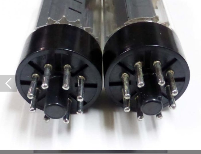 真空管7.TESLA製テスラE34L (6CA7=EL34) 真空管2本元箱付綺麗です2只