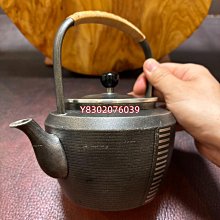 二手日本回流大阪浪華錫器本錫錫半造湯沸錫制提梁燒水壺錫壺茶壺煮水用