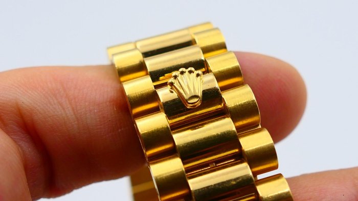 【美好時光】ROLEX勞力士罕見近庫存新品品相18038盒單全金字塔面超美品!( 1803 18238參考)