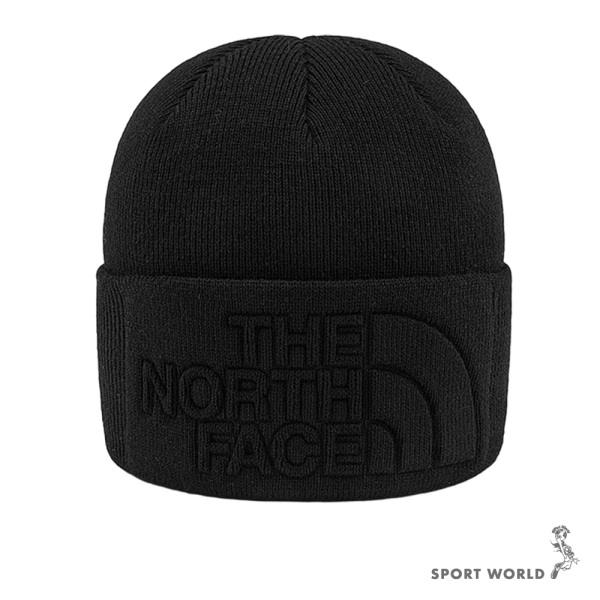 The North Face 北面 毛帽 針織 Logo壓花 黑【運動世界】NF0A7WJHJK3