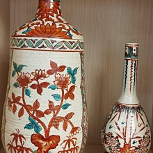 嚴選日本江戶時期青木木米初代作品，200年古董花瓶，底部手寫“木米造