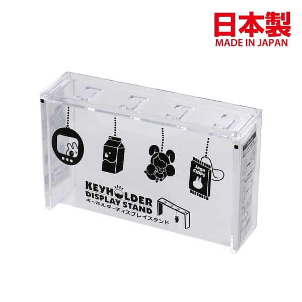asdfkitty*日本製 和泉化成 透明展示架 收納架 可疊放-收納鑰匙圈 吊飾 掛飾...-正版商品