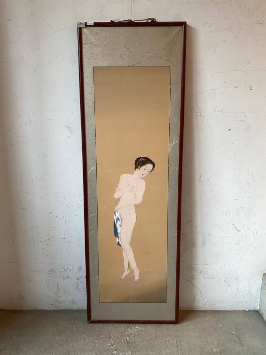 【一点會古美術D250432】手繪美人掛框 復古 藝術 美術 裝飾 裝潢 掛件 擺設 收藏