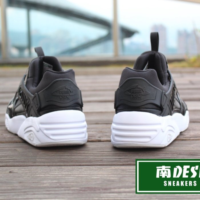 南◇現PUMA Disc Blaze Leather 361979-01 36197901 黑白皮革