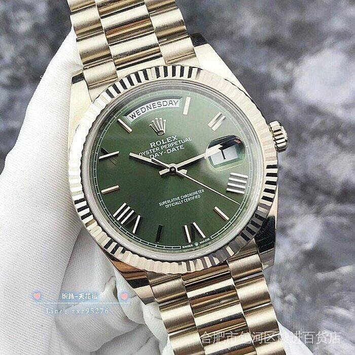jian  Rolex 勞力士228239橄欖綠腕錶盤自動機械男表羅馬刻度 潮流 時尚 休閒