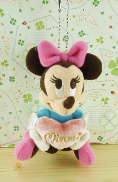 【震撼精品百貨】Micky Mouse 米奇/米妮 ~絨毛鑰匙圈-米妮