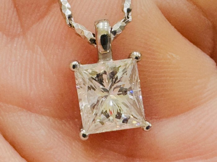 全新品 GIA 1.01克拉 18K白金鑽石墜子