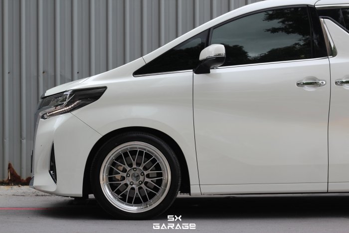 【超鑫國際】 MS MS823 19吋旋壓鋁圈 5孔108 5孔112 5孔114 類 BBS LM Toyota Alphard 實裝圖