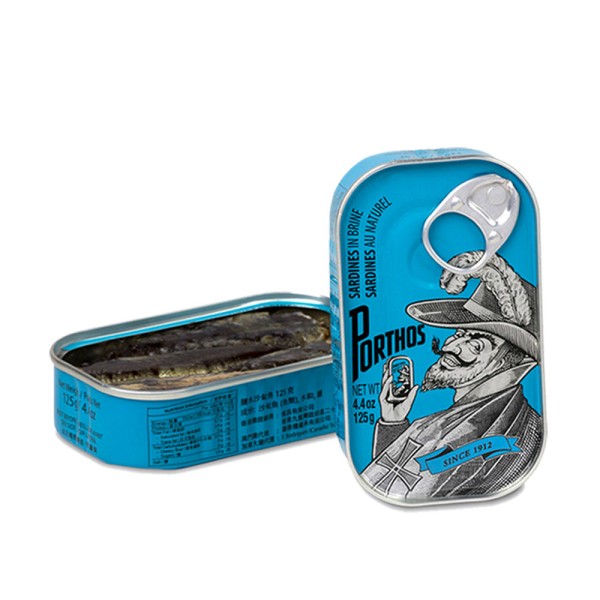 葡國老人牌 鹽水沙丁魚 125G 一罐 食品罐頭 富含DHA 下酒 零嘴 拌飯 早餐 葡萄牙原裝進口