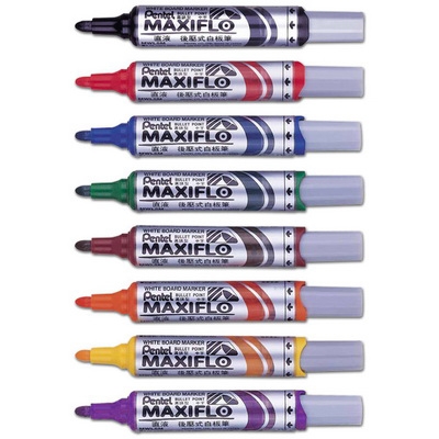 Pentel 飛龍牌 MWL5M 粗字 後壓白板筆 圓頭 MAXIFLO