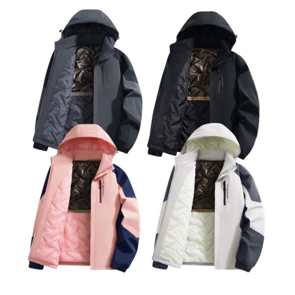 [極雪行者]SW-890防水風雪10000mm石墨烯熱反中空纖維升溫防寒戶外男女衝鋒衣/出國旅遊/冬季戶外