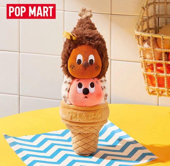 泡泡瑪特星星人親親雙球Gelato手辦掛飾 正品收藏