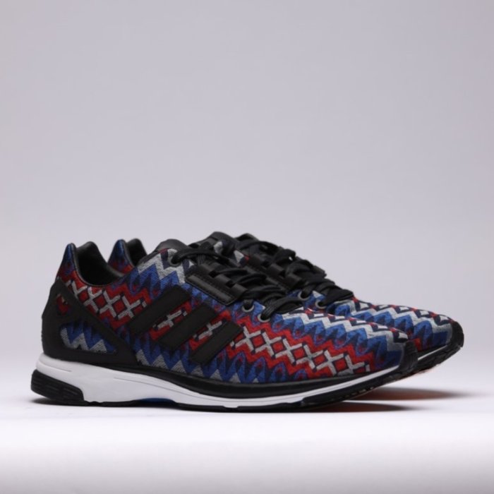 FLUX DS volcano 超希少 現48折南◇ ADIDAS 愛迪達ZX FLUX 編織民族風閃電鋸齒彩色彩虹費