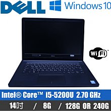 出清換現金 冠錡電腦 戴爾DELL 14吋 影音文書筆電 I5-5200U 8G 整批學校退役/繪圖/WIN10