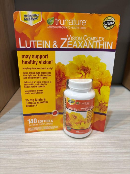 美國正版trunature玉米葉黃素 140顆 有效期2027-03 在臺現貨